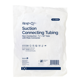 Suction Connecting Tubing w/ Male Connector, Non-Conductive,