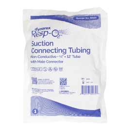 Suction Connecting Tubing w/ Male Connector, Non-Conductive