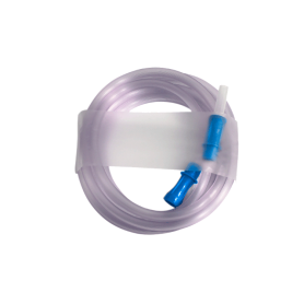 Suction Connecting Tubing w/ Male Connector, Non-Conductive,