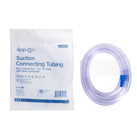 Suction Connecting Tubing w/ Male Connector, Non-Conductive,
