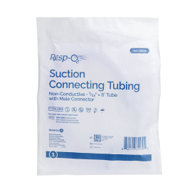Suction Connecting Tubing w/ Male Connector, Non-Conductive,