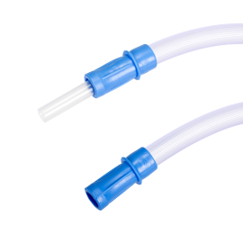 Suction Connecting Tubing w/ Male Connector, Non-Conductive,