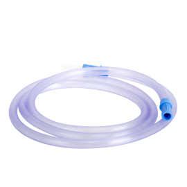 Suction Connecting Tubing w/ Male Connector, Non-Conductive,