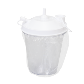 Disposable Suction Canister w Float Valve Shutoff