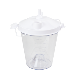 Disposable Suction Canister w Float Valve Shutoff