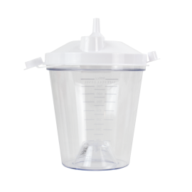 Disposable Suction Canister w Float Valve Shutoff