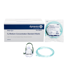 O2 Medium-Concentration Standard Mask w/ 7' (2.1 m) tubi