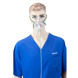 O2 Medium-Concentration Standard Mask w/ 7'(2.1 m) tubin