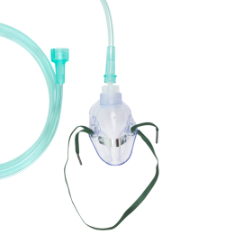 O2 Medium-Concentration Standard Mask w/ 7' (2.1 m) tubi