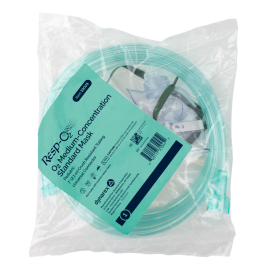 O2 Medium-Concentration Standard Mask w/ 7' (2.1 m) tubi