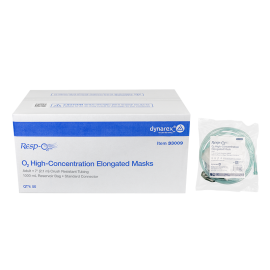 O2 High-Concentration Standard Mask w/ 7' (2.1 m) tubing