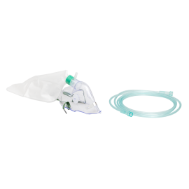 Non-Rebreather Elongated Mask w/ Safety Vent w/ 7' (2.1 m) t