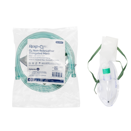 Non-Rebreather Elongated Mask w/ Safety Vent w/ 7' (2.1 m) t