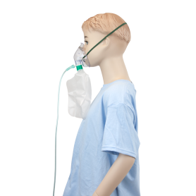 Non-Rebreather Elongated Mask w/ Safety Vent w/ 7' (2.1 m) t