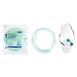 Non-Rebreather Elongated Mask w/ Safety Vent w/ 7' (2.1 m) t