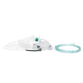 Non-Rebreather Elongated Mask w/ 7' (2.1 m) tubing, 1000 ml