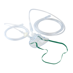 EtCO2 Elongated Mask w/ CO2 sampling line w/ 7' (2.1 m)