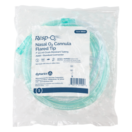 Nasal Oxygen Cannula Flared Tip w/ 7' (2.1 m) Crush Resistan