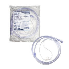 Nasal Oxygen Cannula Cushion Tip w/ 4' (1.2 m) Crush Resista