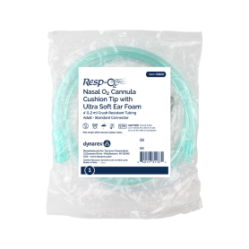 Nasal Oxygen Cannula Cushion Tip w/ Ultra Soft Ear Foam w/ 4