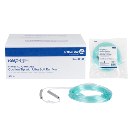 Nasal Oxygen Cannula Cushion Tip w/ Ultra Soft Ear Foam w/ 1