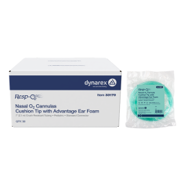 Nasal Oxygen Cannula Cushion Tip w/Advantage Ear Foam w/ 7'