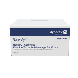 Nasal Oxygen Cannula Cushion Tip w/Advantage Ear Foam w/ 7'