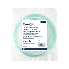 Nasal Oxygen Cannula Cushion Tip w/Advantage Ear Foam w/ 4'