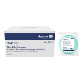 Nasal Oxygen Cannula Cushion Tip w/Advantage Ear Foam w/ 4'