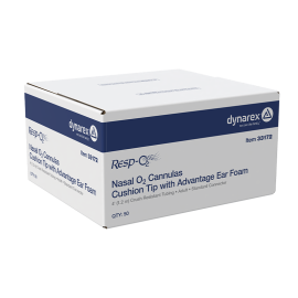 Nasal Oxygen Cannula Cushion Tip w/Advantage Ear Foam w/ 4'