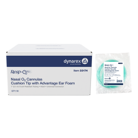 Nasal Oxygen Cannula Cushion Tip w/Advantage Ear Foam w/ 7'