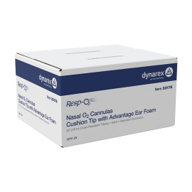 Nasal Oxygen Cannula Cushion Tip w/Advantage Ear Foam w/ 25'