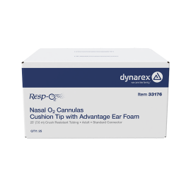 Nasal Oxygen Cannula Cushion Tip w/Advantage Ear Foam w/ 25'