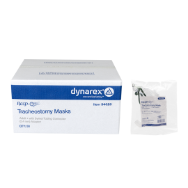 Tracheostomy Mask w/ Swivel Tubing Connector 5.4 mm Adaptor