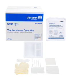 Tracheostomy Care Kit - Three Compartment Tray
