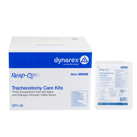 Tracheostomy Care Kit - Three Compartment Tray