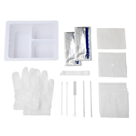 Tracheostomy Care Kit - Three Compartment Tray