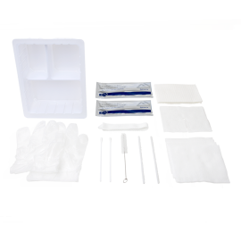 Tracheostomy Care Kit - Three Compartment Tray
