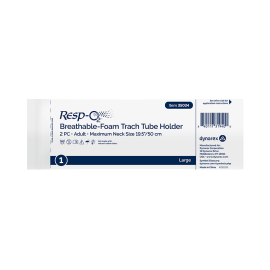 Breathable-Foam Trach Tube Holder, 2-Piece