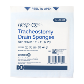 Tracheostomy Drain Sponges, Non-Woven