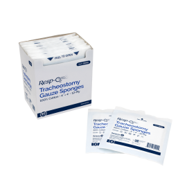 Tracheostomy Gauze Sponges, 100% Cotton