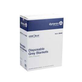Disposable Grey Blanket - 100% Polyester