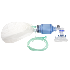 Manual Pulmonary Resuscitator (MPR) Mask, Reservoir Bag, Ox