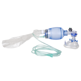 Manual Pulmonary Resuscitator (MPR) Mask, Reservoir Bag, Ox