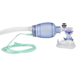 Manual Pulmonary Resuscitator (MPR) Mask, Reservoir Tubing,