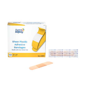 Sheer Plastic Adhesive Bandages - Sterile