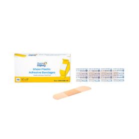 Sheer Plastic Adhesive Bandages - Sterile