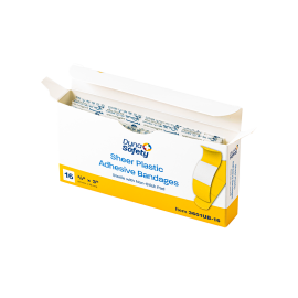 Sheer Plastic Adhesive Bandages - Sterile