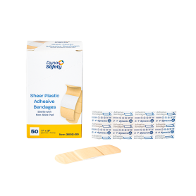 Sheer Plastic Adhesive Bandages - Sterile