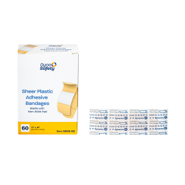 Sheer Plastic Adhesive Bandages - Sterile